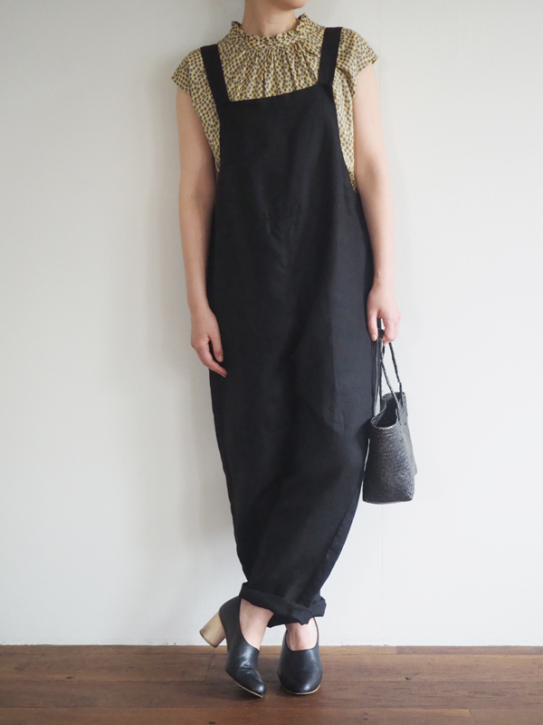 fog linen workのリネンサロペット-