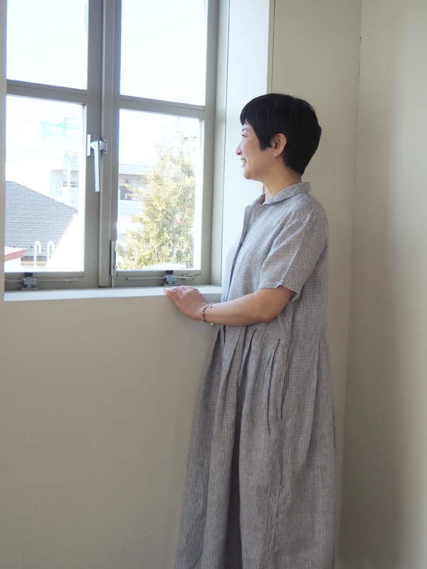 フォグリネンワーク後藤由紀子さんhal 半袖ワンピース 